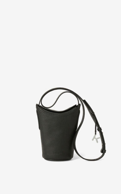 Kenzo Women Small Kenzo Onda Leather Bucket Bag Black
